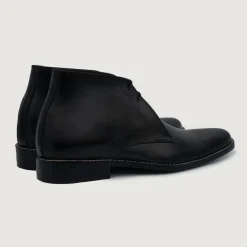 Corry Chukka Black Leather Boots