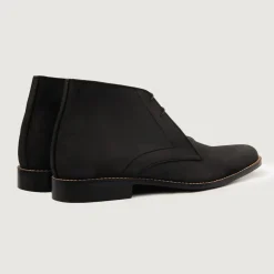 Corry Chukka Black Nubuck Leather Boots