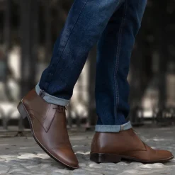 Corry Chukka Brown Leather Boots