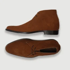 Corry Chukka Brown Suede Leather Boots
