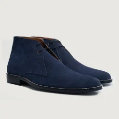Corry Chukka Midnight Blue Suede Leather Boots