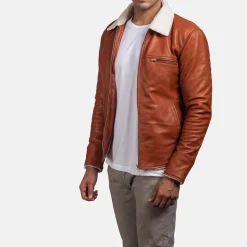 Dan Frost Tan Shearling Jacket