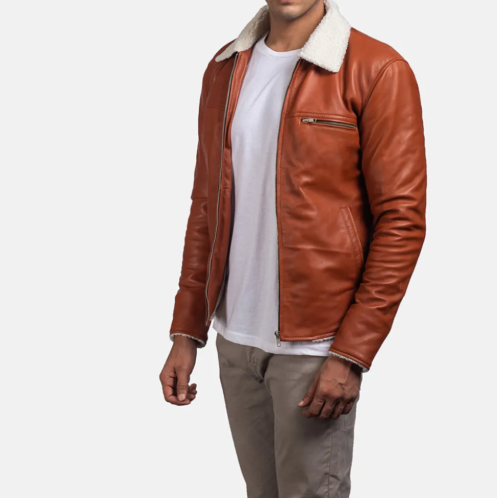 Dan Frost Tan Shearling Jacket