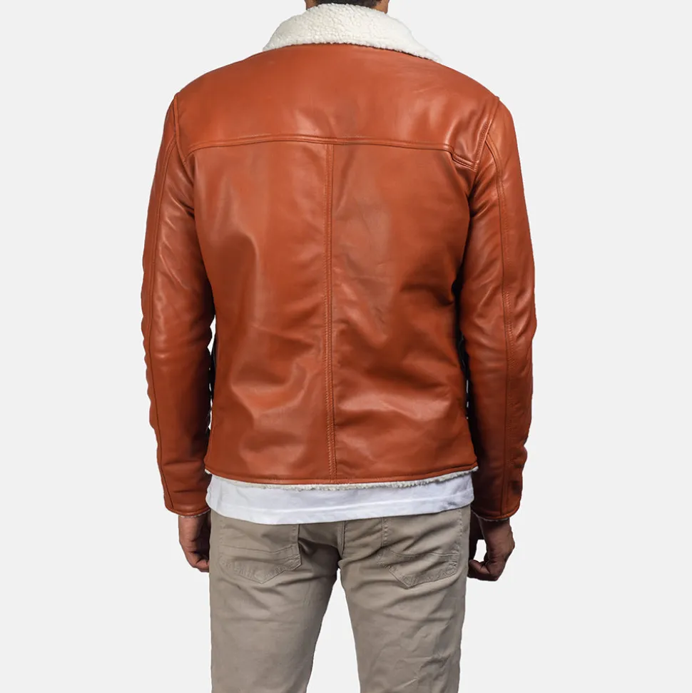 Dan Frost Tan Shearling Jacket