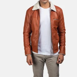 Dan Frost Tan Shearling Jacket