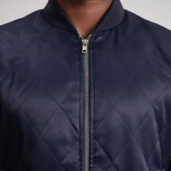 Danson Quilted Blue Varsity Jacket