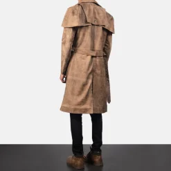 Deux Brown Leather Duster