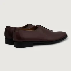 Director Wholecut Maroon Leather Shoes