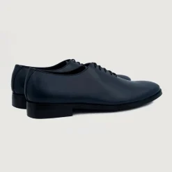 Director Wholecut Midnight Blue Leather Shoes