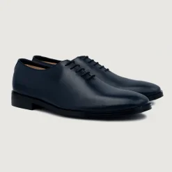 Director Wholecut Midnight Blue Leather Shoes