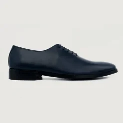 Director Wholecut Midnight Blue Leather Shoes