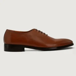 Director Wholecut Tan Leather Shoes