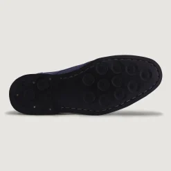 Dirk Brogues Derby Blue Suede Leather Shoes - StudGuard
