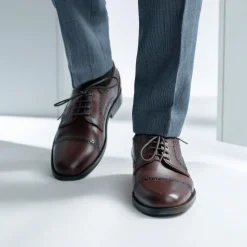 Dirk Brogues Derby Brown Leather Shoes - StudGuard