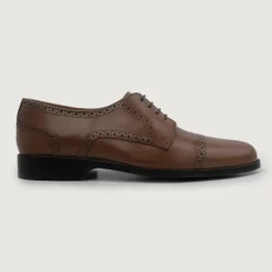 Dirk Brogues Derby Brown Leather Shoes