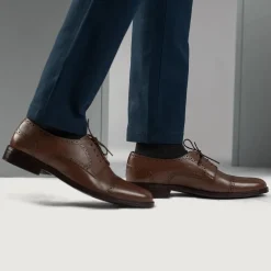 Dirk Brogues Derby Brown Leather Shoes