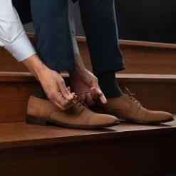 Dirk Brogues Derby Brown Nubuck Leather Shoes