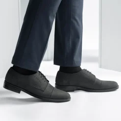 Dirk Brogues Derby Matte Black Nubuck Leather Shoes - StudGuard