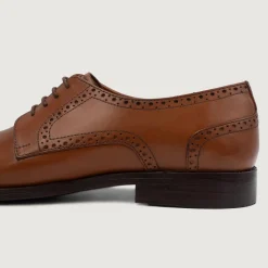 Dirk Brogues Derby Tan Leather Shoes