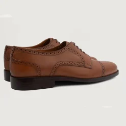 Dirk Brogues Derby Tan Leather Shoes