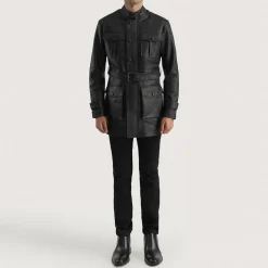 Dolf Black Leather Jacket