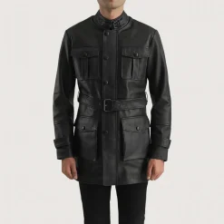 Dolf Black Leather Jacket