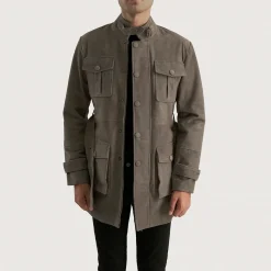 Dolf Grey Suede Jacket