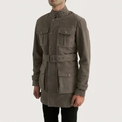 Dolf Grey Suede Jacket