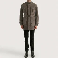 Dolf Grey Suede Jacket