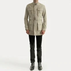 Dolf Off-White Suede Jacket