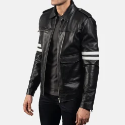 Dragonhide Black Leather Jacket