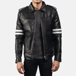 Dragonhide Black Leather Jacket