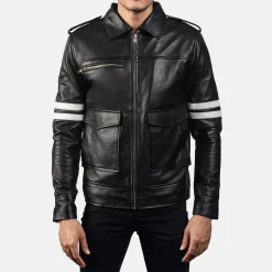 Dragonhide Black Leather Jacket