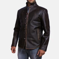 Drakeshire Brown Leather Jacket