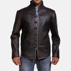Drakeshire Brown Leather Jacket