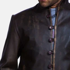 Drakeshire Brown Leather Jacket