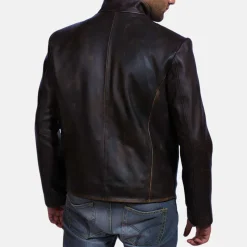Drakeshire Brown Leather Jacket