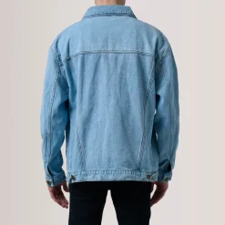 Eddie Light Blue Oversized Denim Trucker Jacket