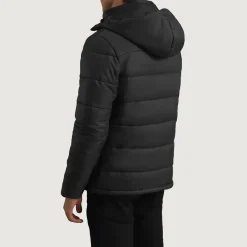 Erico Black Hooded Puffer Jacket