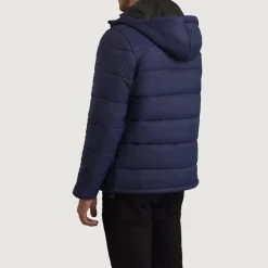 Erico Blue Hooded Puffer Jacket