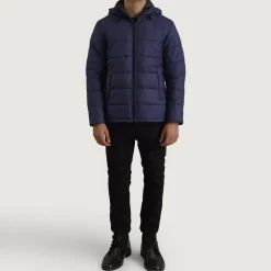 Erico Blue Hooded Puffer Jacket