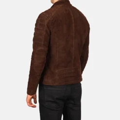 Faisor Mocha Suede Biker Jacket