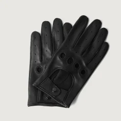 Ferdinand Black Leather Driving Gloves