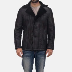 Furcliff Double Face Shearling Leather Coat