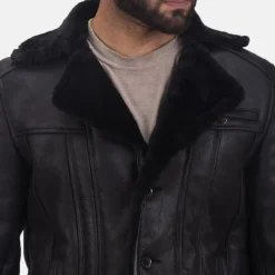 Furcliff Double Face Shearling Leather Coat