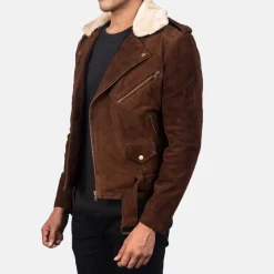 Furton Mocha Suede Biker Jacket
