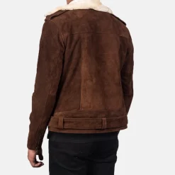 Furton Mocha Suede Biker Jacket