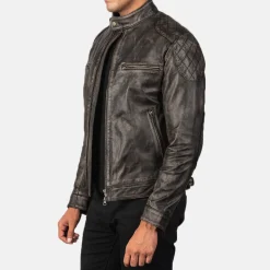 Gatsby Distressed Brown Leather Jacket