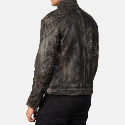 Gatsby Distressed Brown Leather Jacket