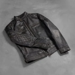 Gatsby Distressed Brown Leather Jacket